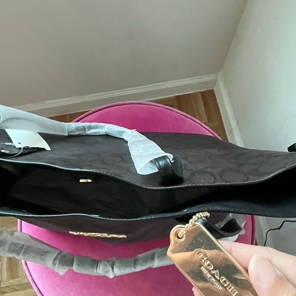 New Coach Town Tote in brown black - Picture 6 of 7